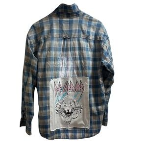 DEF LEPPARD custom original ONE OF A KIND band flannel
